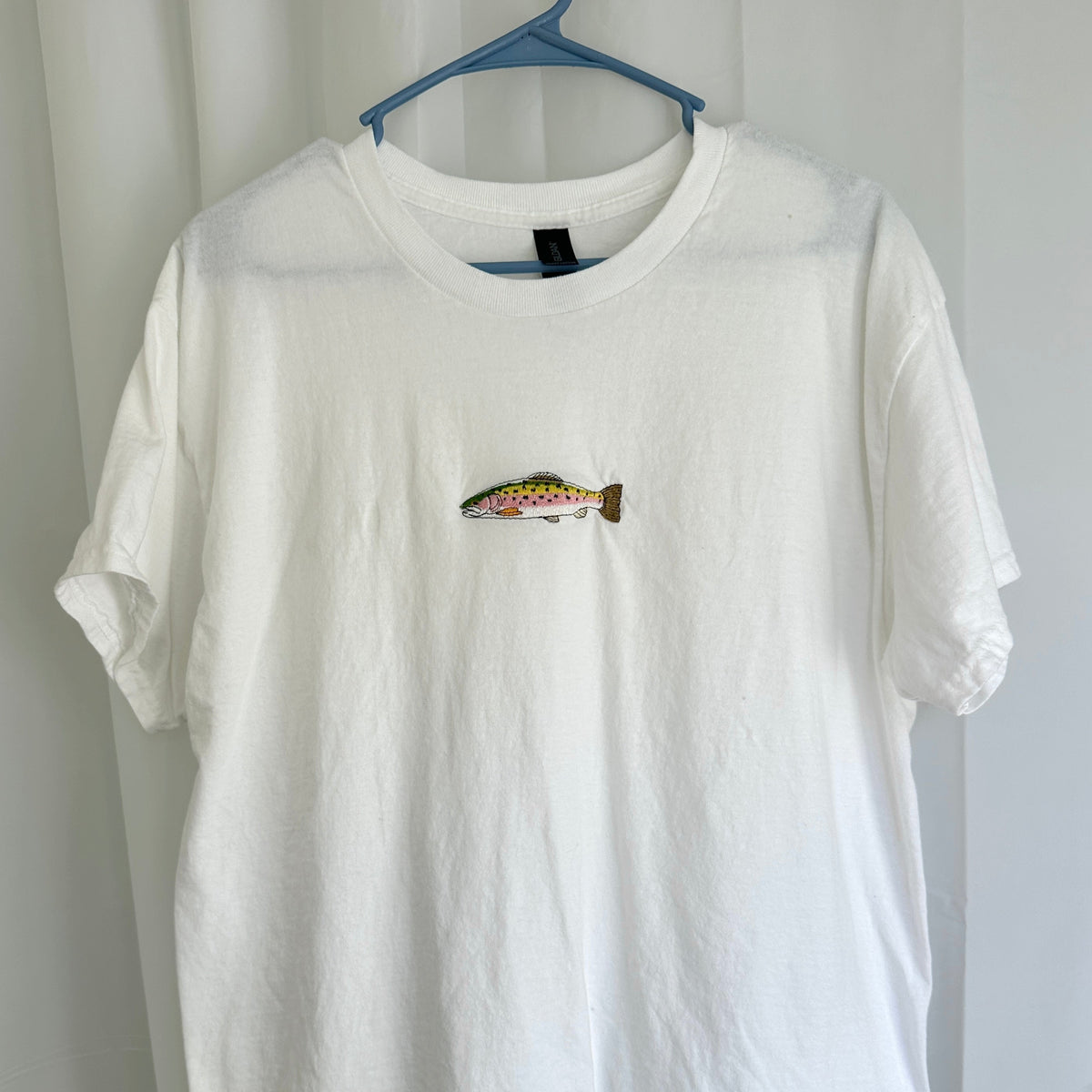 Embroidered Trout Tee