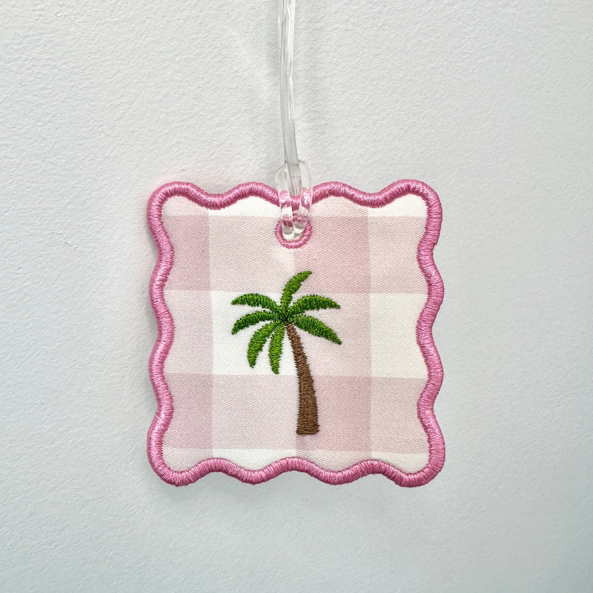 Pink Palm Bag Tag